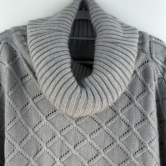 Madison 88 Cowl Neck Poncho Knit Sweater - Picture 2 of 10